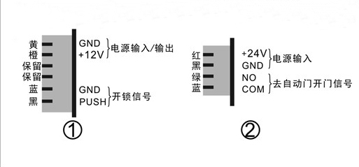 自动门电磁锁-接线详情 自动门电磁锁-接线详情